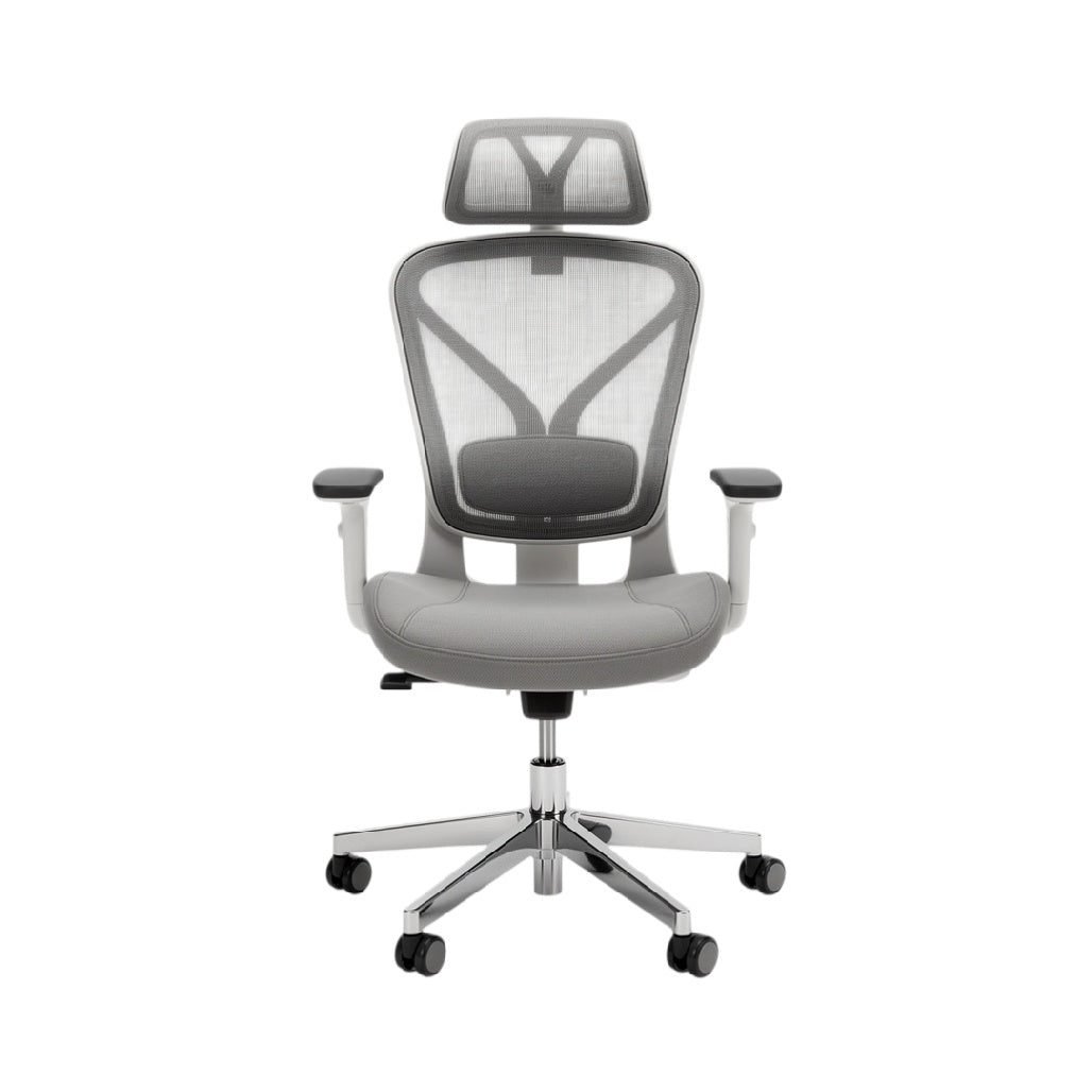 **Nowoczesne krzesło biurowe z siatką i ergonomiczną podpórką**